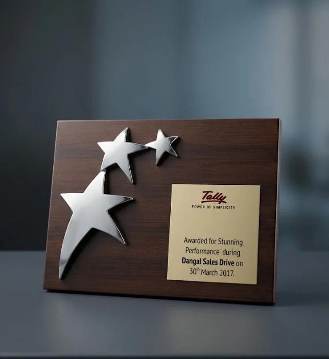 Award for Stunning Performance during Dangal Sales Drive. 30th March 2017